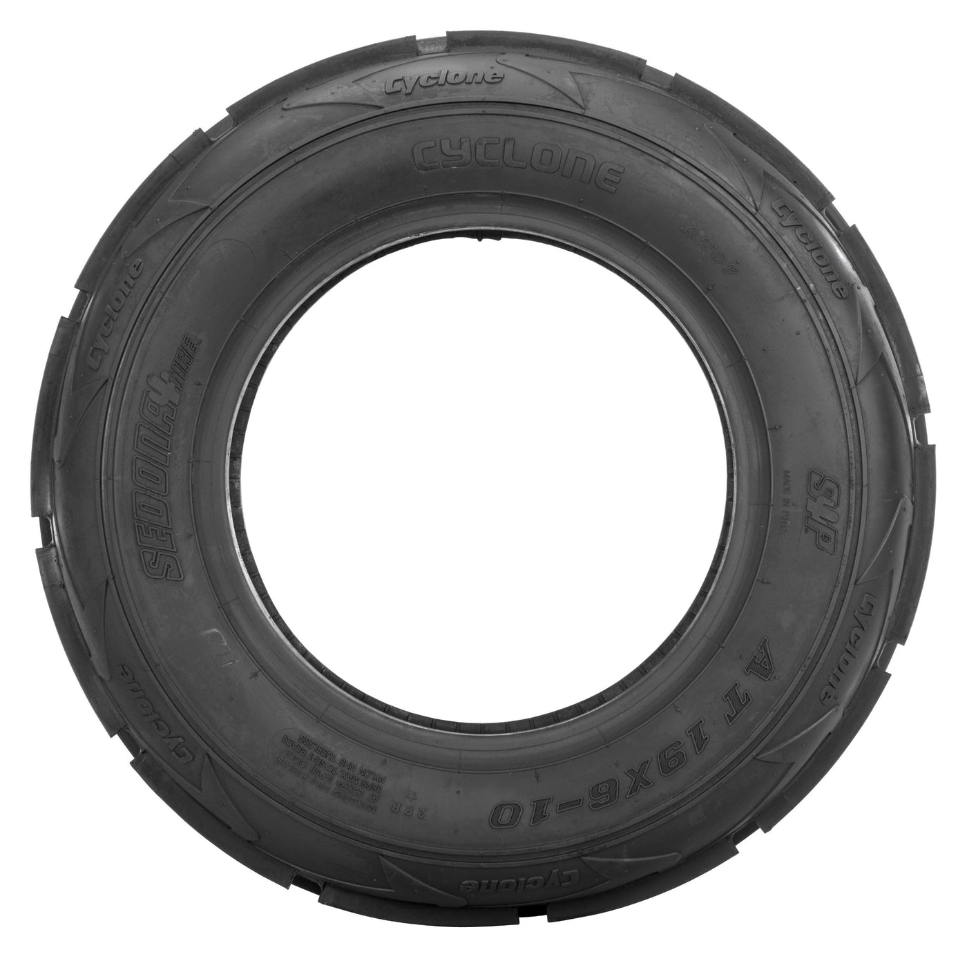 Tire Cyclone Rib 19x6-10 Bias 4pr Lr-130lbs