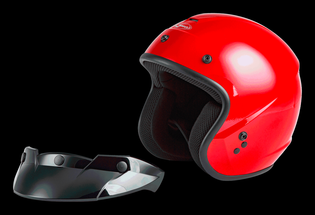 Of-2 Open-face Helmet Wine Red Xs