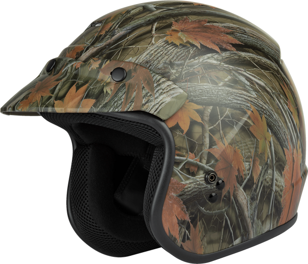 Of-2 Open-face Helmet Leaf Camo Xs