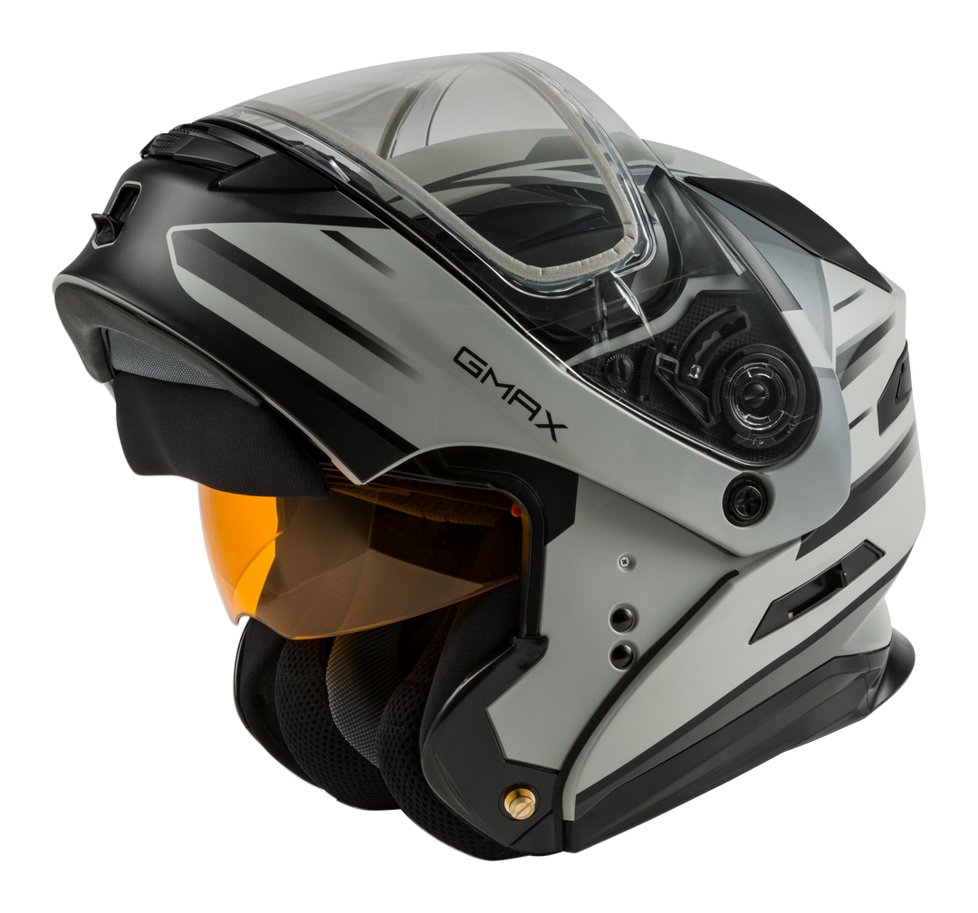 Md-01s Modular Snow Helmet Descendant Matte Blk/white Xl