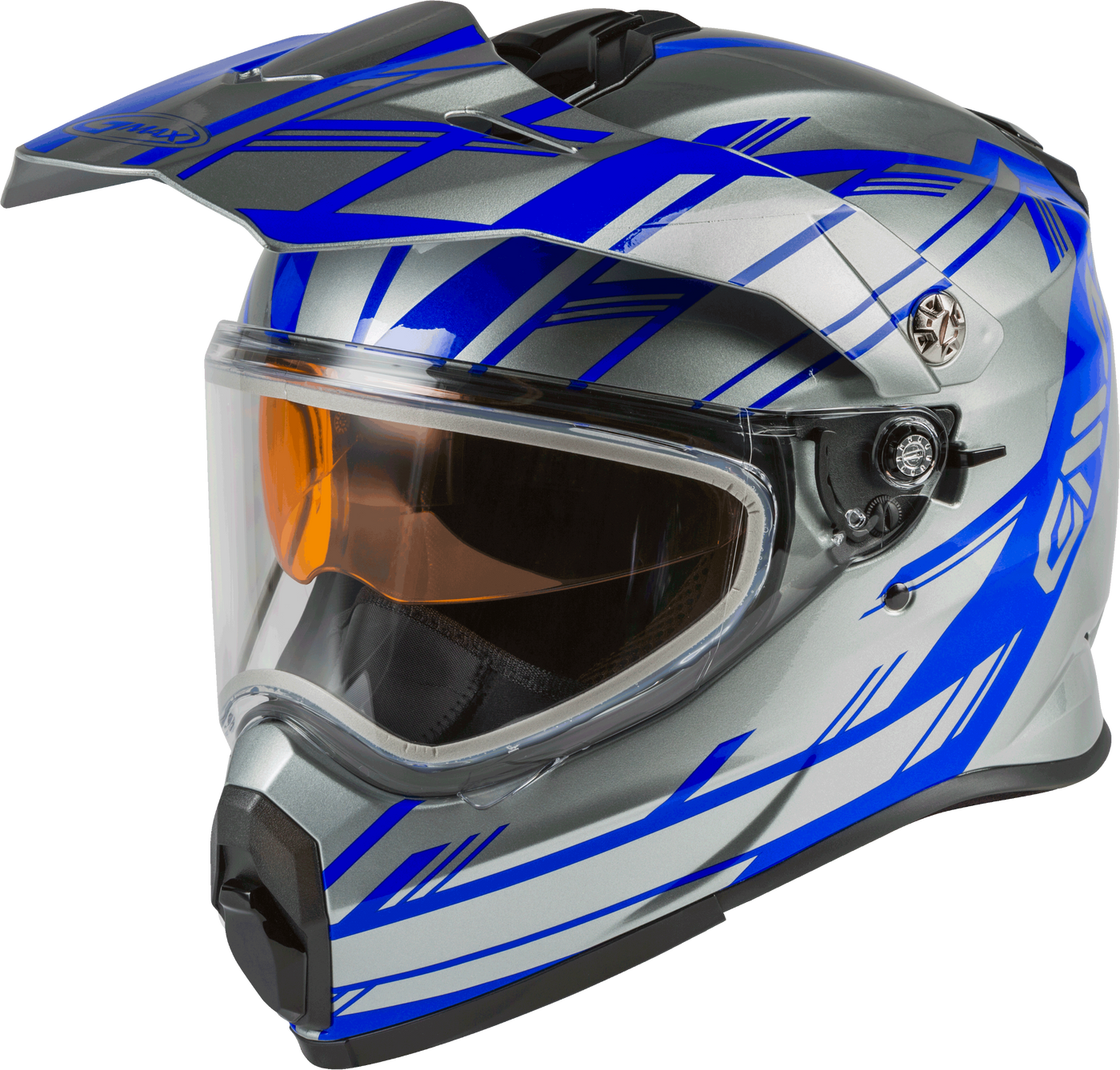 At-21s Adventure Epic Snow Helmet Blue/hi-vis/black Xs