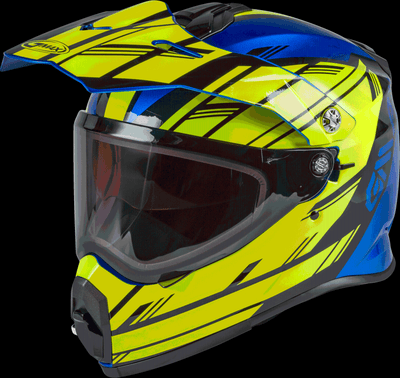 At-21s Adventure Epic Snow Helmet Blue/hi-vis/black Xs