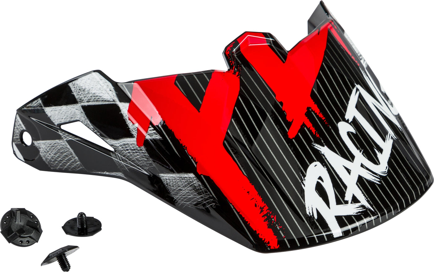 Youth Kinetic Sketch Visor Red/black/grey