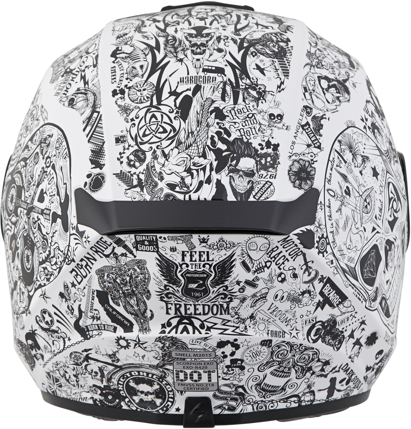 Exo-r420 Full-face Helmet Shake White Xs