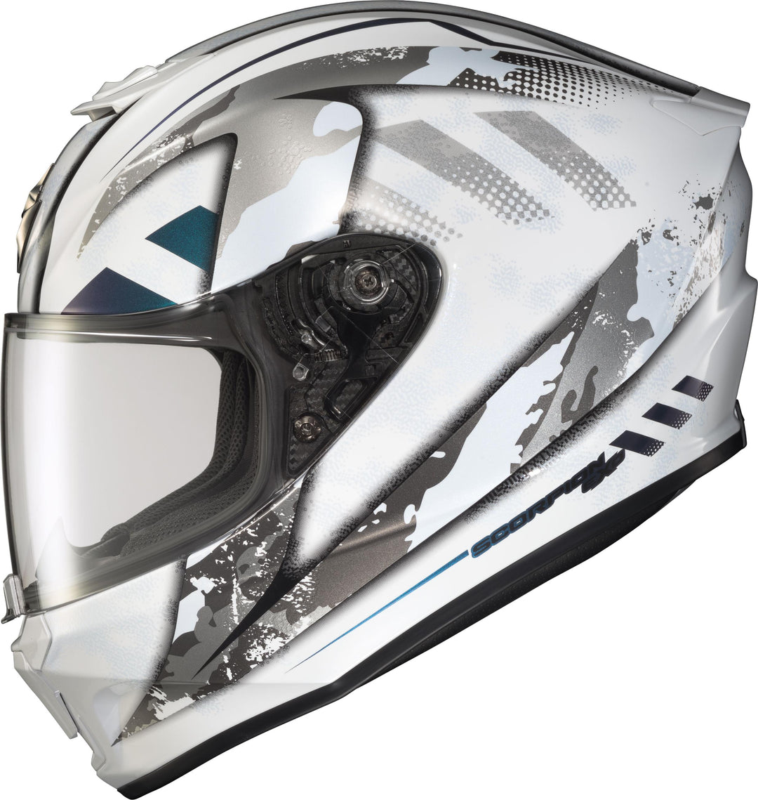 Exo-r420 Full-face Helmet Distiller White/silver Xl
