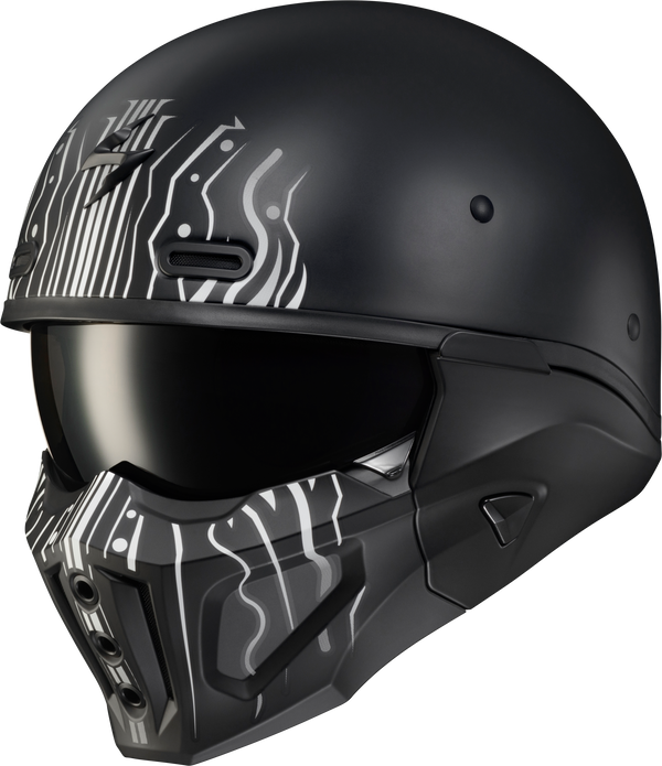 Covert X Open-face Helmet Tribe Matte Black/copper Xl