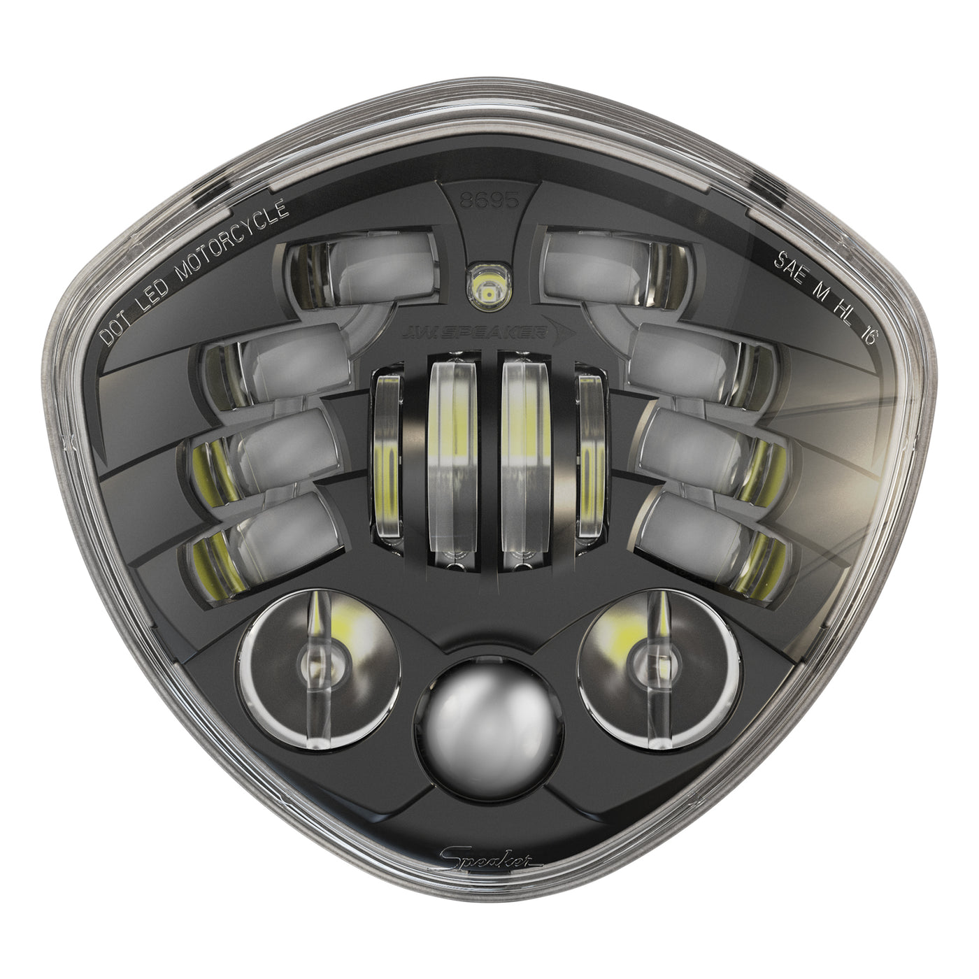 8695a2 Led Headlight Blk Victory