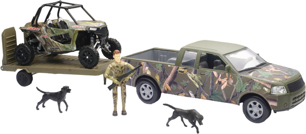 Replica 1:18 Truck-trailer-utv Truck Camo-utv Camo