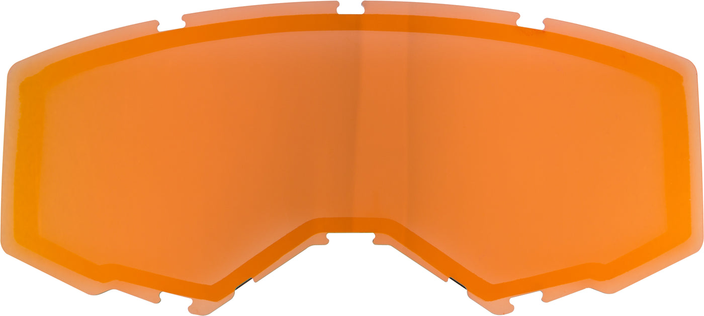 Dual Lens W-o Vents Adult Polarized Orange Mirror-smoke