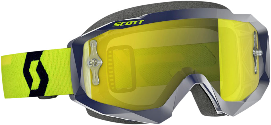 Hustle Goggle Blue/yellow W/yellow Chrome Works