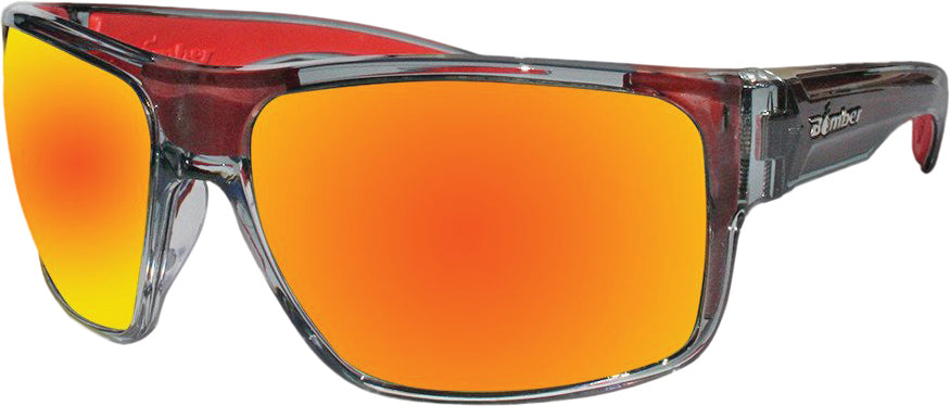 Hub Bomb Eyewear Matte Black W/green Mirror Lens