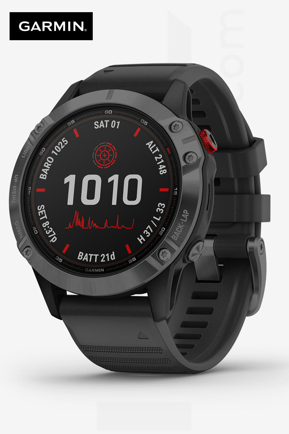 WATCH | Fenix® 6 - Pro Solar Edition, Slate Gray with Black Band | GARMIN