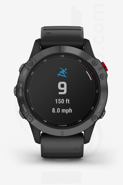 WATCH | Fenix® 6 - Pro Solar Edition, Slate Gray with Black Band | GARMIN