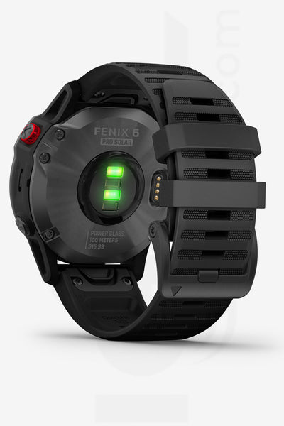 WATCH | Fenix® 6 - Pro Solar Edition, Slate Gray with Black Band | GARMIN